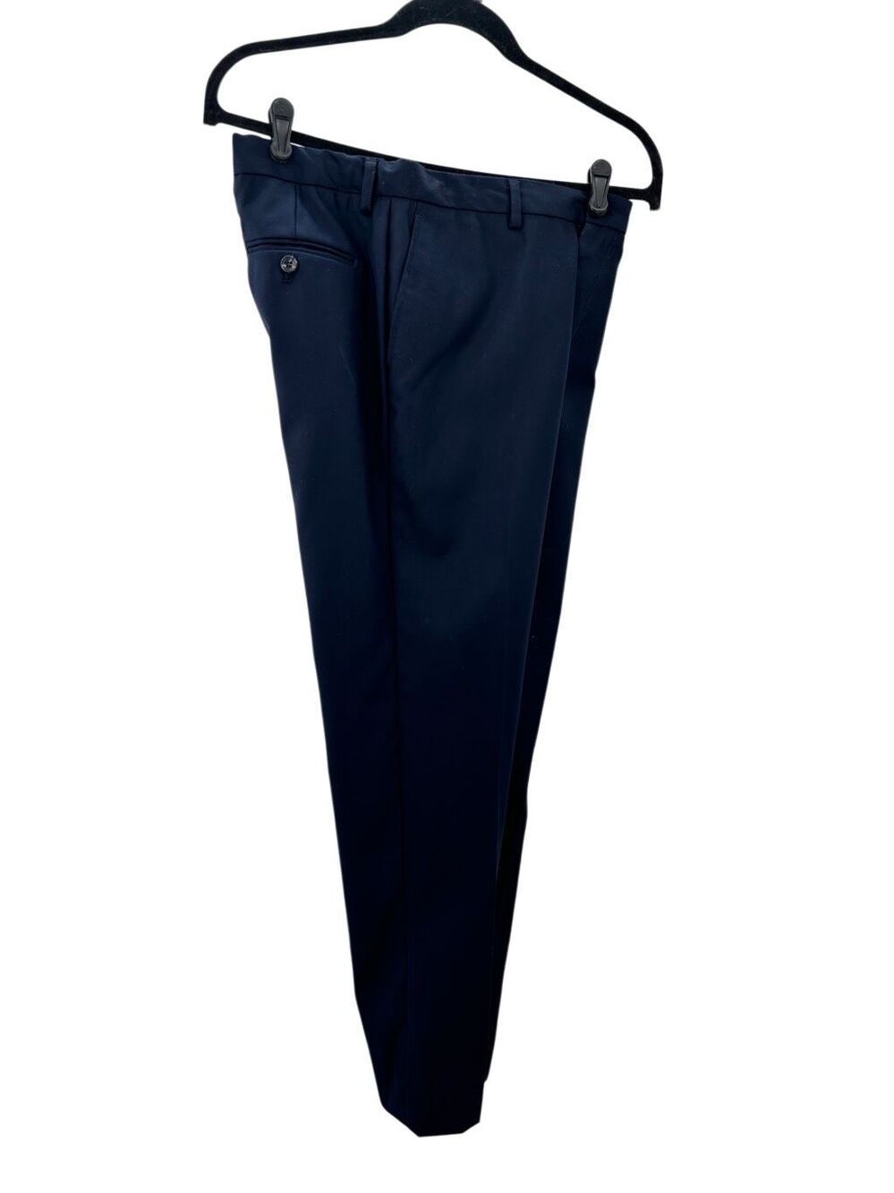 Black n Bianco Boys Slim Fit Dress Pants Size 20 Dark Gray Navy Adjustable Waist